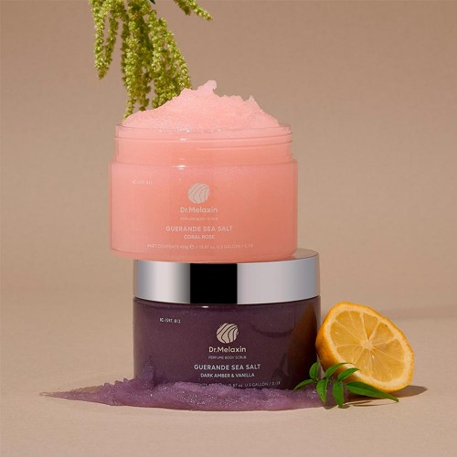 Dr. Melaxin Guerande Sea Salt Perfume Body Scrub Coral Rose