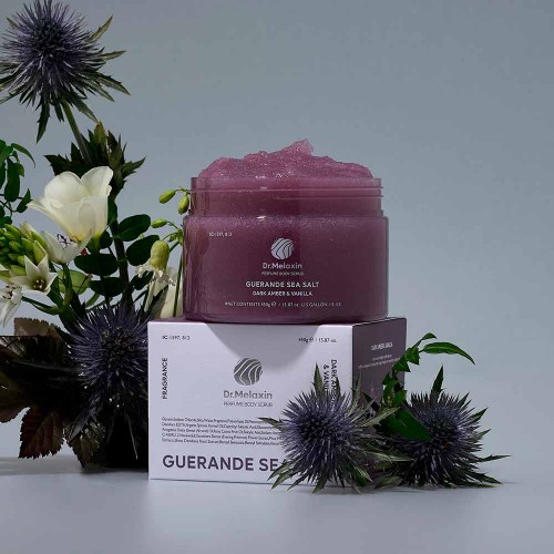 Dr. Melaxin Guerande Sea Salt Perfume Body Scrub Dark Amber & Vanilla