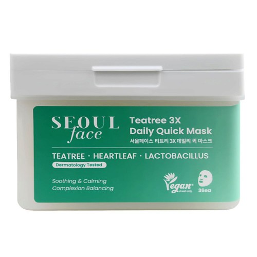 Dermal Seoul Face Teatree 3X Daily Quick Mask