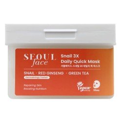 Dermal Seoul Face Snail 3X Daily Quick Mask