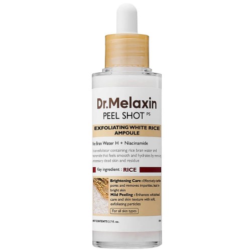 Dr. Melaxin Peel Shot Exfoliant White Rice Ampoule