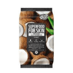 FARMSKIN Superfood For Skin Moisturizing Facial Cleansing Wipes - Coconut