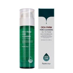 FARMSTAY CICA Pore Cleansing Oil to Foam