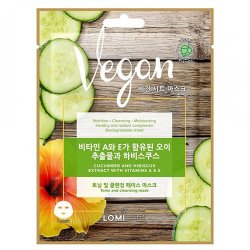 Lomi Lomi Vegan Mask With Cucumber & Hibiscus Extract and Vitamins