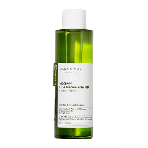 Mary&May Vegan CICA Tea Tree AHA PHA Toner