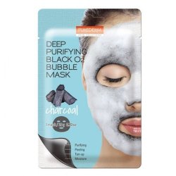 PUREDERM Deep Purifying Black O2 Bubble Mask Charcoal