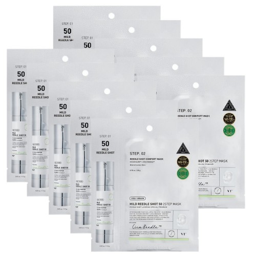 VT Cosmetics Mild Reedle Shot 50 2-Step Mask Set 10x