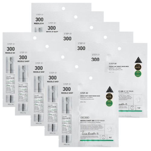 VT Cosmetics Mild Reedle Shot 300 2-Step Mask Set 10x