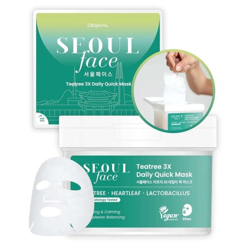 Dermal Seoul Face Teatree 3X Daily Quick Mask