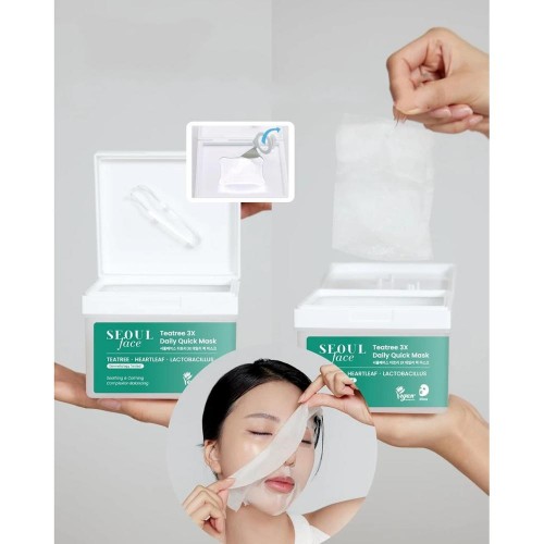 Dermal Seoul Face Teatree 3X Daily Quick Mask