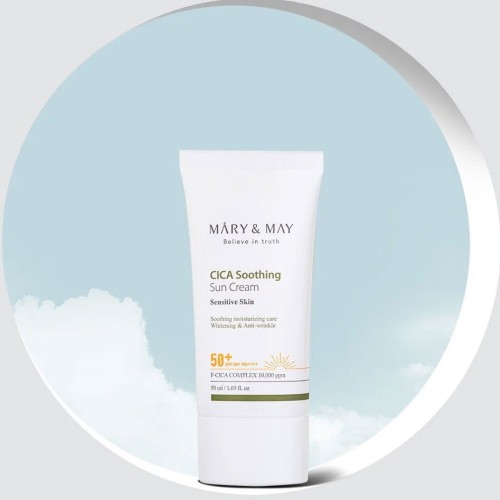 Mary&May CICA Soothing Sun Cream SPF50+ PA++++