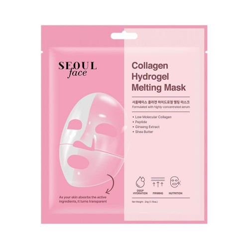 Dermal Seoul Face Collagen Hydrogel Melting Mask 4pcs