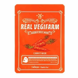 Fortheskin Super Food Real Vegifarm Double Shot Mask - Carrot