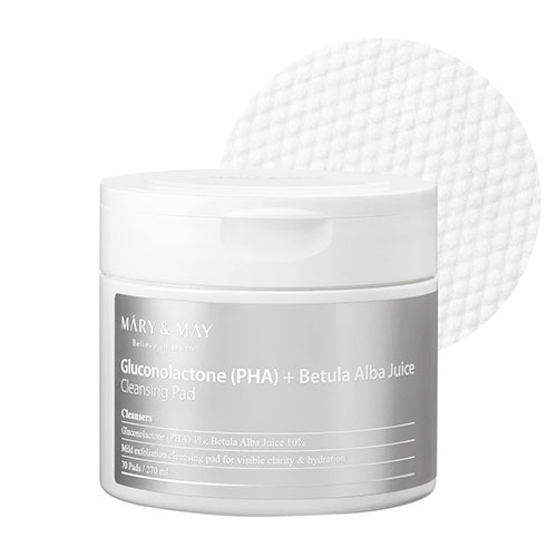 Mary&May Gluconolactone Pha+Betula Alba Juice Cleansing Pad