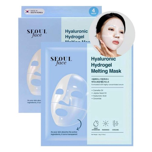 Dermal Seoul Face Hyaluronic Hydrogel Melting Mask 4pcs