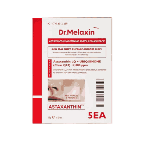 Dr. Melaxin Astaxanthin Whitening Ampoule Mask 5-masks