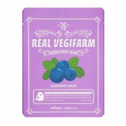 Fortheskin Super Food Real Vegifarm Double Shot Mask - Blueberry